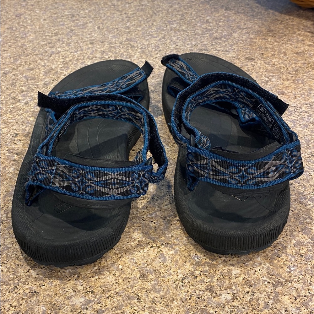 Teva Blue Black Gray Water Hiking Sport Sandals US Size 11 - Picture 15 of 17